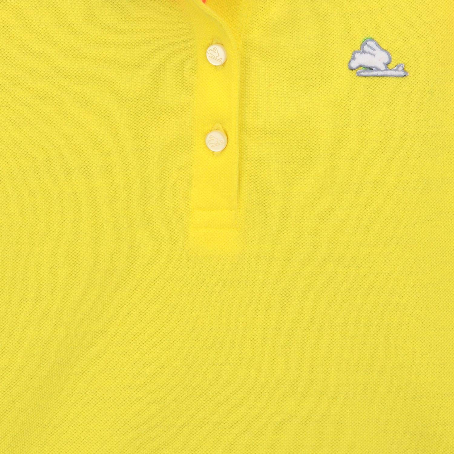 Cherry Crumble Girl's Solid Regular T-Shirt (Ctws-Polo-1218_Yellow 18-24 Months) - Image 3 thumbnail