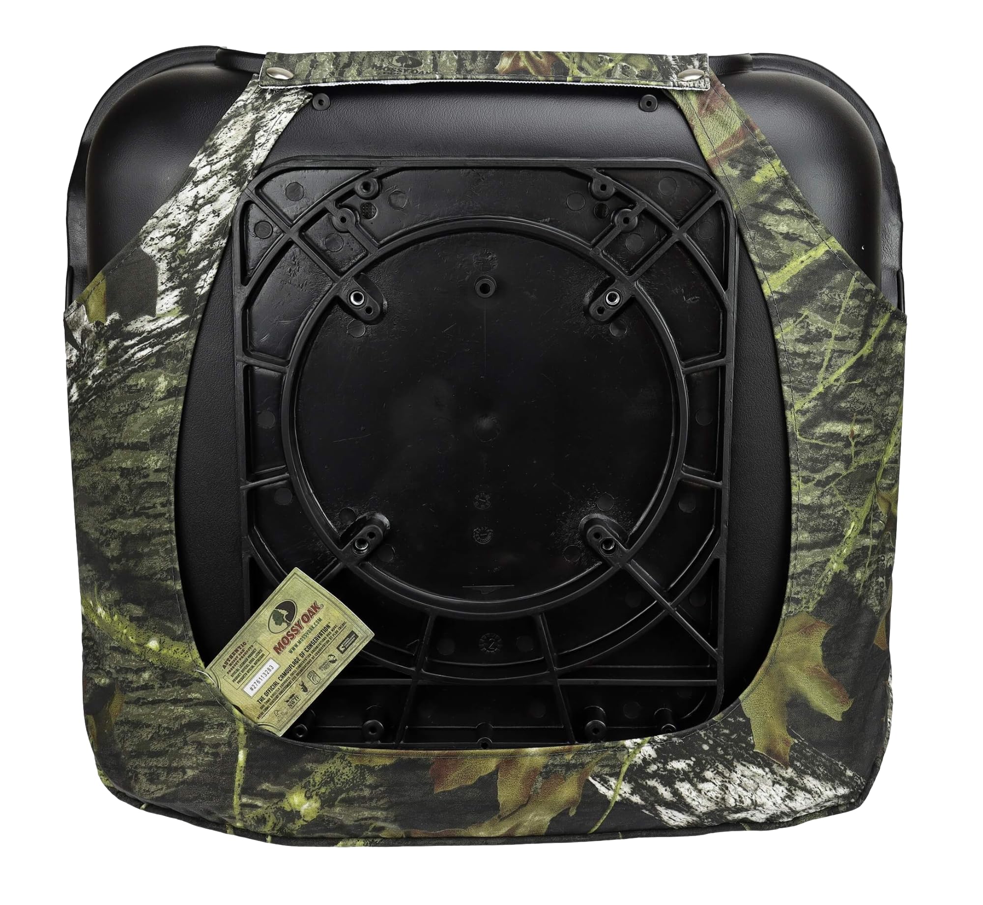 Sedile per barca Fischermann Comfort Mossy Oak Break Up | | Sedile per barca/timone pieghevole con imbottitura bassa del sedile e dello schienale | 51 x 36 x 46 cm