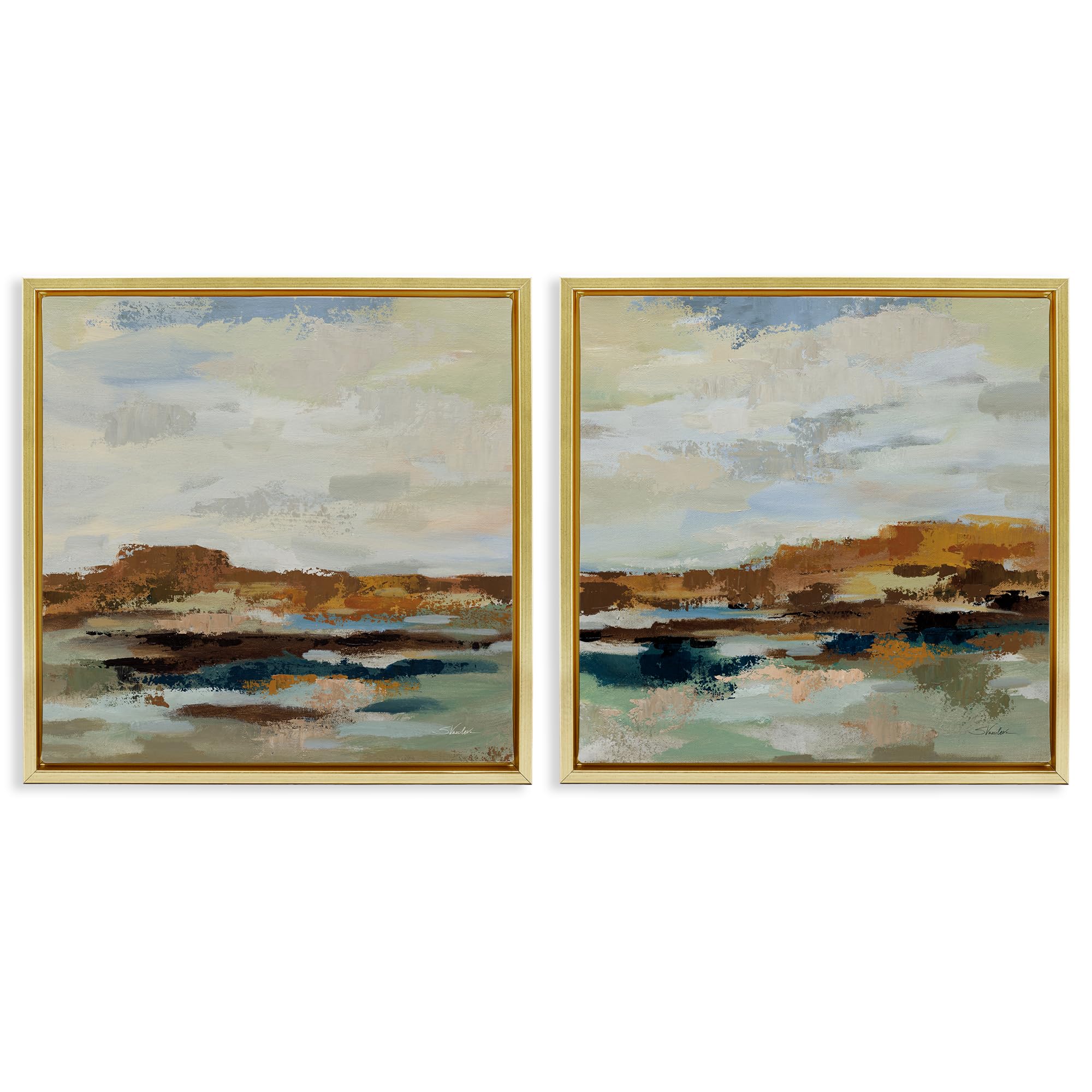 Southwestern Desert Horizon, 24 x 24 Inch Canvas in Floater Frame Set