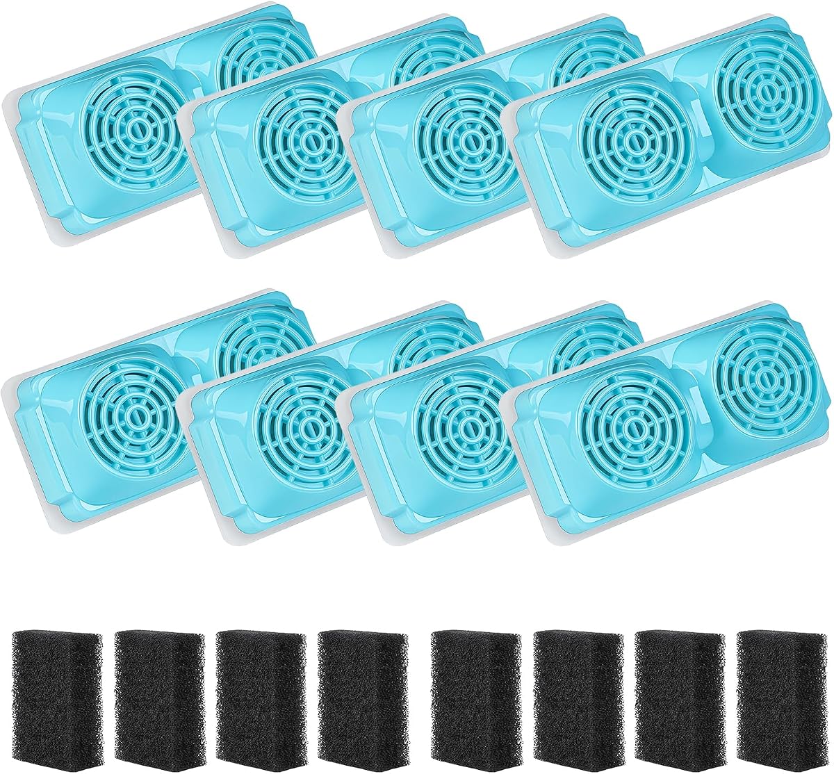 8-Pack Pet Water Fountain Filter Compatible with Emdoro Pet Water Fountains | Fit for 3.2L/108oz Wireless Stainless Steel Cat Water Fountain for 4 Months Supply, Cat Water Fountain Filters Replacement