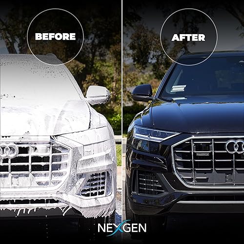 Miniatura 5 de Nexgen Lavado de autos de alta espuma (8 onzas), jabón de coche de grado profesional, pH equilibrado para un brillo impecable, detalles de automóvil