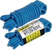 DC Cargo Mall Boat Dock Lines (2 Pack) 1/2 X 15' Double Braided Boat Ropes for Docking with 12