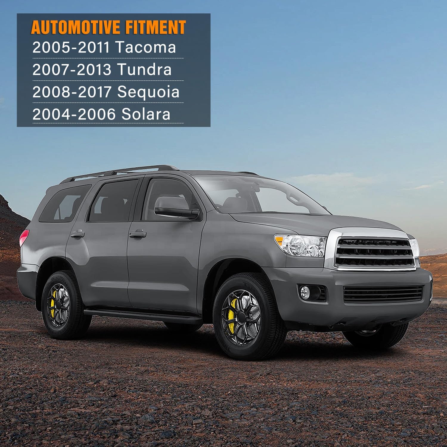 Nilight Fog Light Assembly Compatible with Toyota 2005 2006 2007 2008 2009 2010 2011 Tacoma 2007-2013 Tundra 2008-2017 Sequoia 2004-2006 Solara Smoke Lens w/H10 42W Bulbs