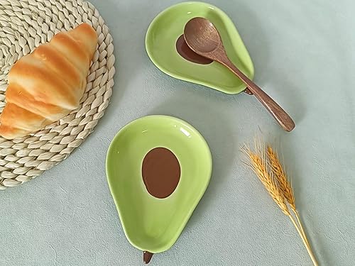 Miniatura 3 de Soporte de cuchara de cerámica para estufa y encimera de cocina, soporte para cuchara para estufa y cuchara de cocina para cucharón, lindo soporte