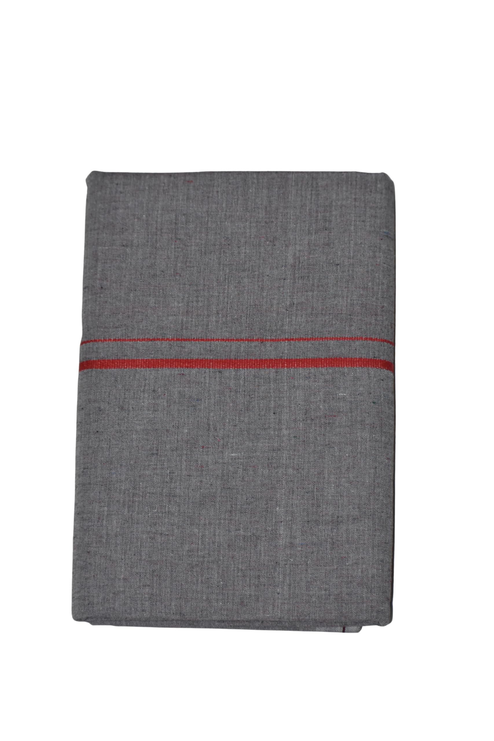 Handloom Pure Cotton Dhoti for Men (1.28 × 1.87 m) | Solid Panchalu with Varied Small Color Border | Kerala Cotton Veshti, Khadi Dhoti | Lightweight Pooja & Temple Wear-image-12