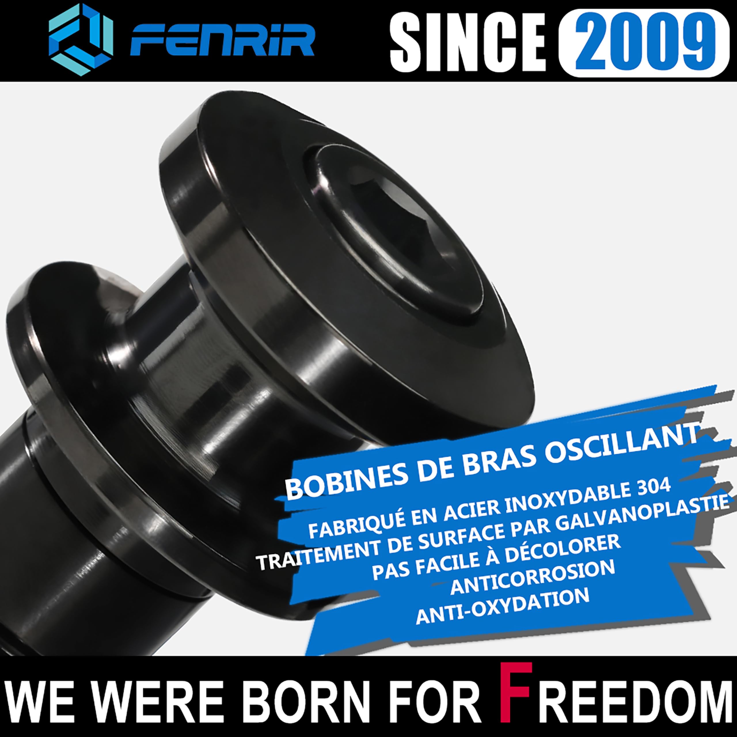 FENRIR Diabolo Moto Diabolos De Béquille Bobines pour Bras Oscillant M8 ZH2 Z900 Z650 ZX10R ZX6R ZX4R Ninja CBR1000RR-R/RR CBR600RR S1000RR S1000R GSXS1000 GSXR1000 GSXS750 GSX8S Vstrom Street Triple