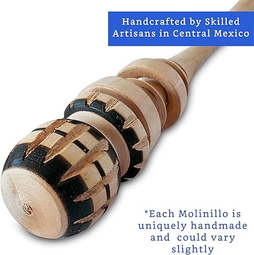 Miniatura 2 de Auténtico espumador de chocolate caliente artesanal Molinillo (tamaño de taza pequeña) - Batidor de madera hecho a mano para chocolate caliente