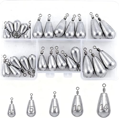 Fishing Weights Sinkers Kit Bass Casting Weights Drop Shot Weights sinker