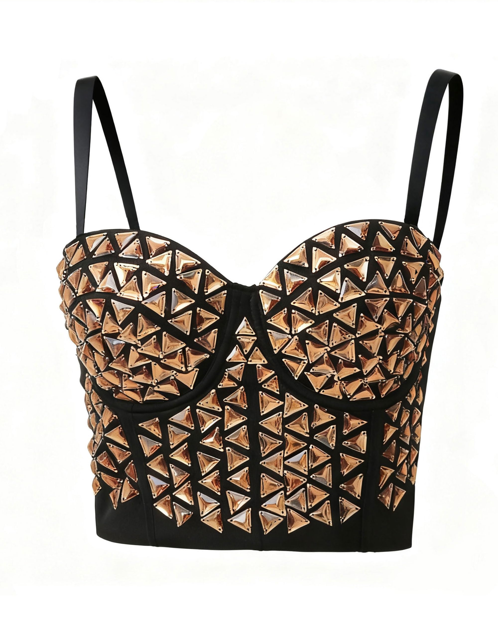 ROYAL SMEELA Top Bustino Corsetto con Strass Bustier con spalline da donna bustini e corsetti elegante donne