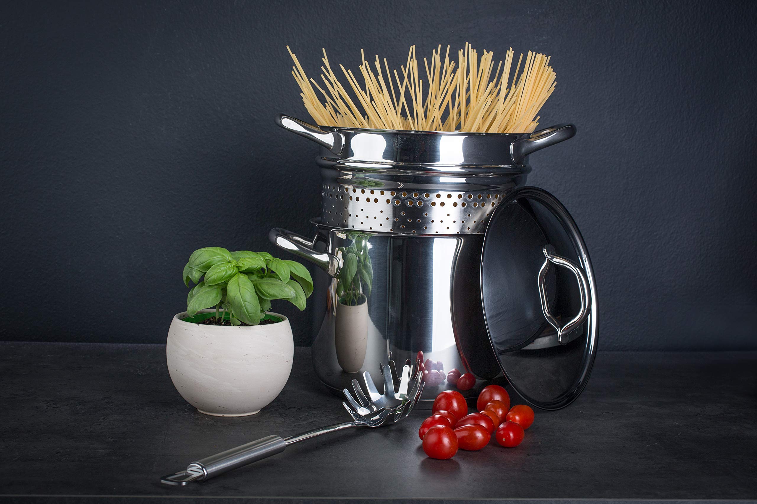 barazzoni パスタポット CHEFLINE 163049022 Amazon｜Barazzoni(バラゾーニ) パスタ鍋 ステンレス ∅22×H26.5cm