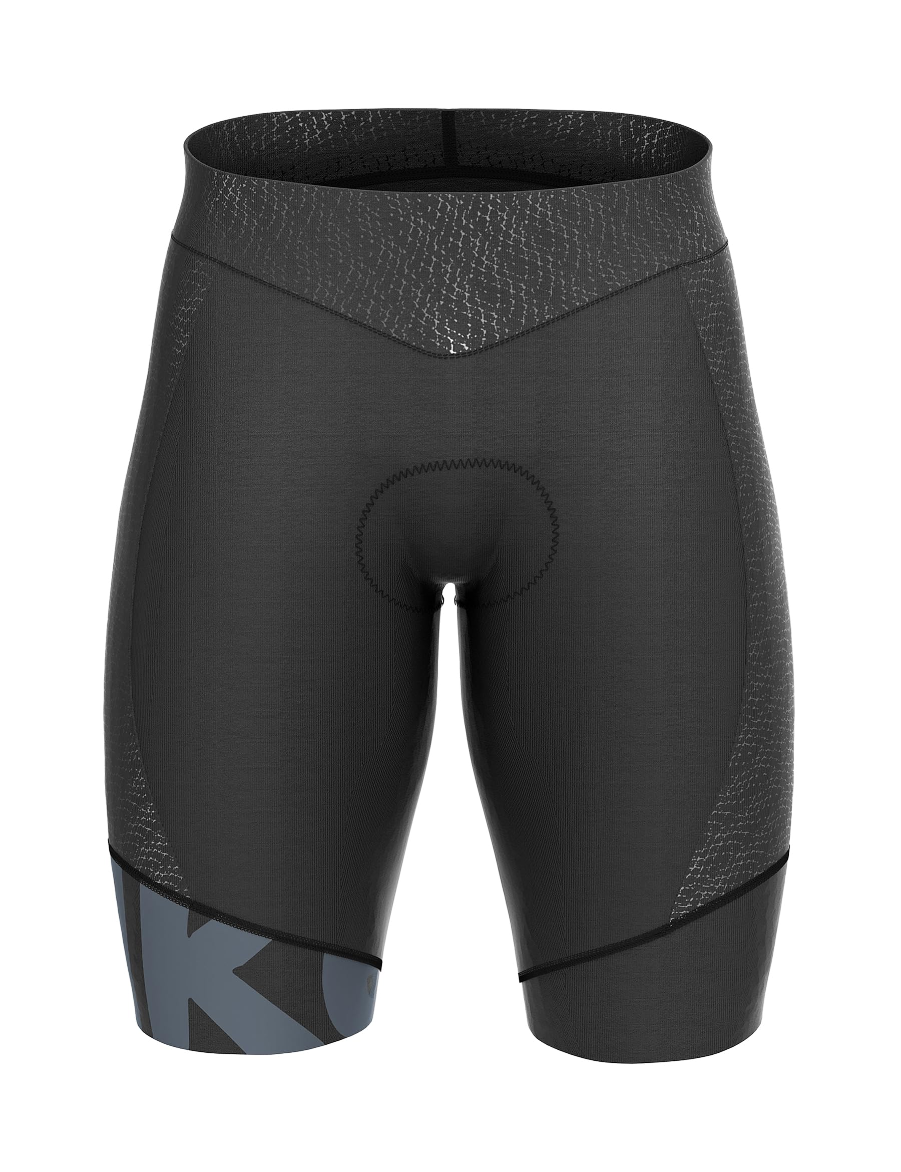 INBIKE Men's Padded Cycling Shorts High Elastic Wrinkle Resistant Breathable Cycling Tights X-Large Gray