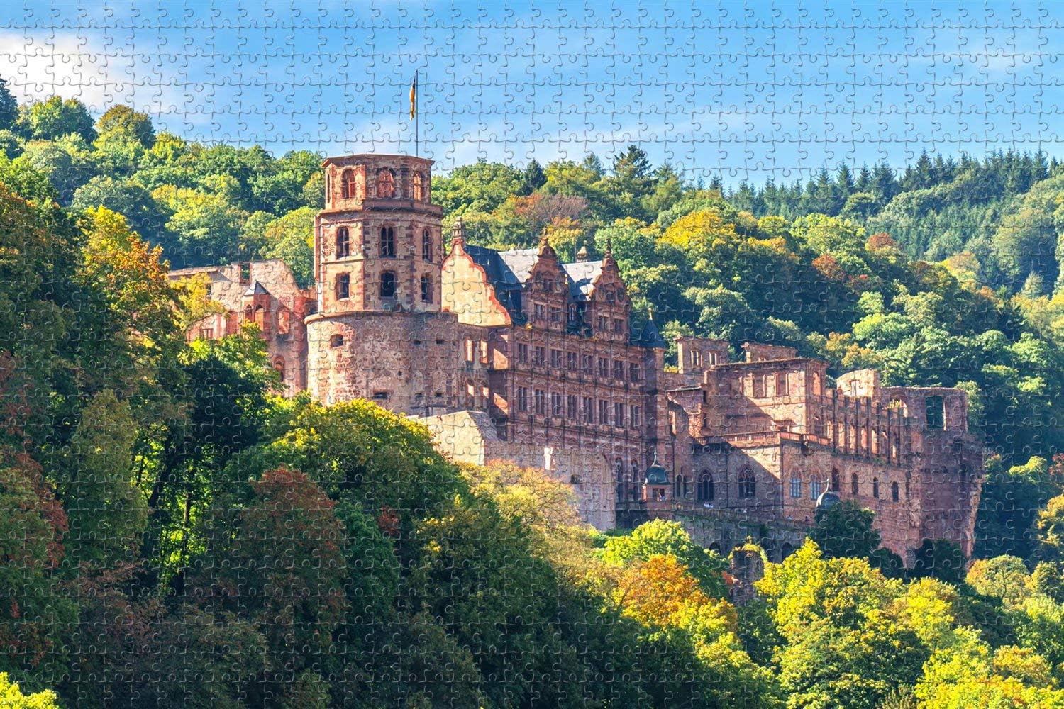 Jigsaw Puzzle for Adults Heidelberg Castle Germany Puzzle 1000 Piece Wooden Travel Souvenir Gift