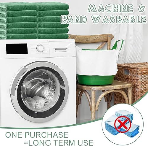 Miniatura 7 de 12 almohadillas para orina de perro a granel, lavables, tapete de cama reutilizable, almohadilla de entrenamiento impermeable para mascotas,