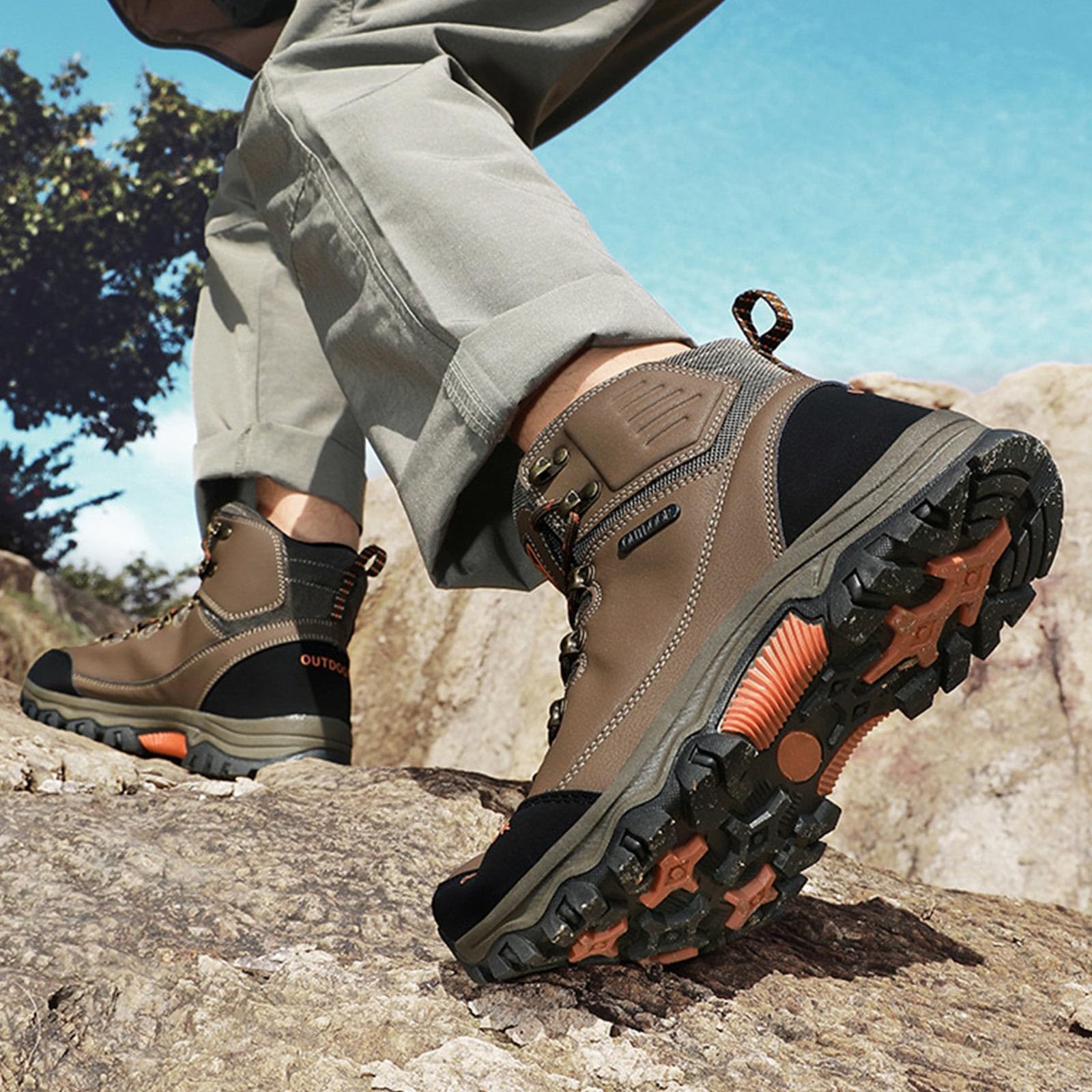 Chaussures de randonnée légères pour homme, chaussures de montagne, chaussures de course à lacets, chaussures de trekking, chaussures basses respirantes, chaussures de plein air