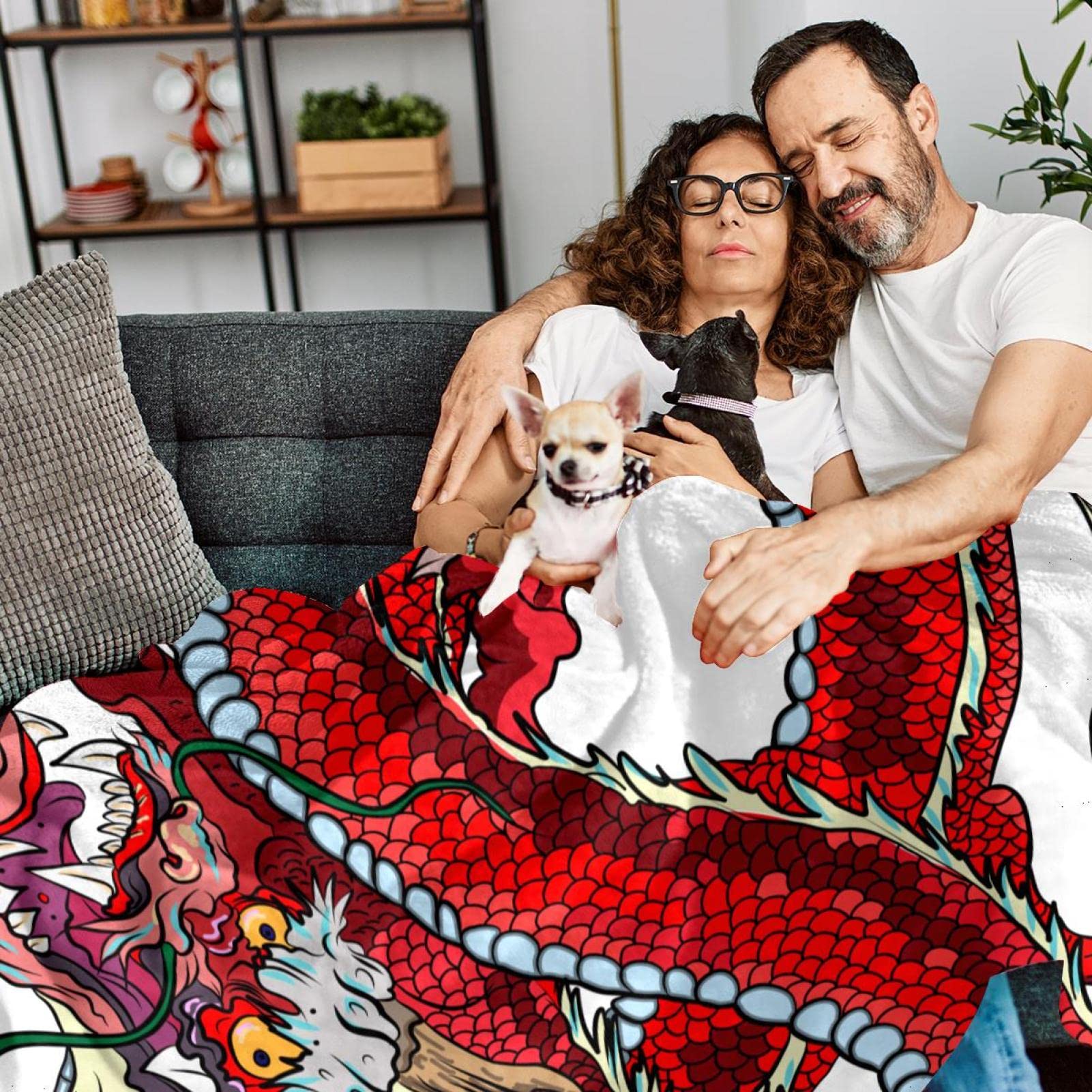 Sherpa-Decke Im Taekwondo Design – Flauschige Fleece-Decke Für Sofa, Couch & Als Raumdekoration