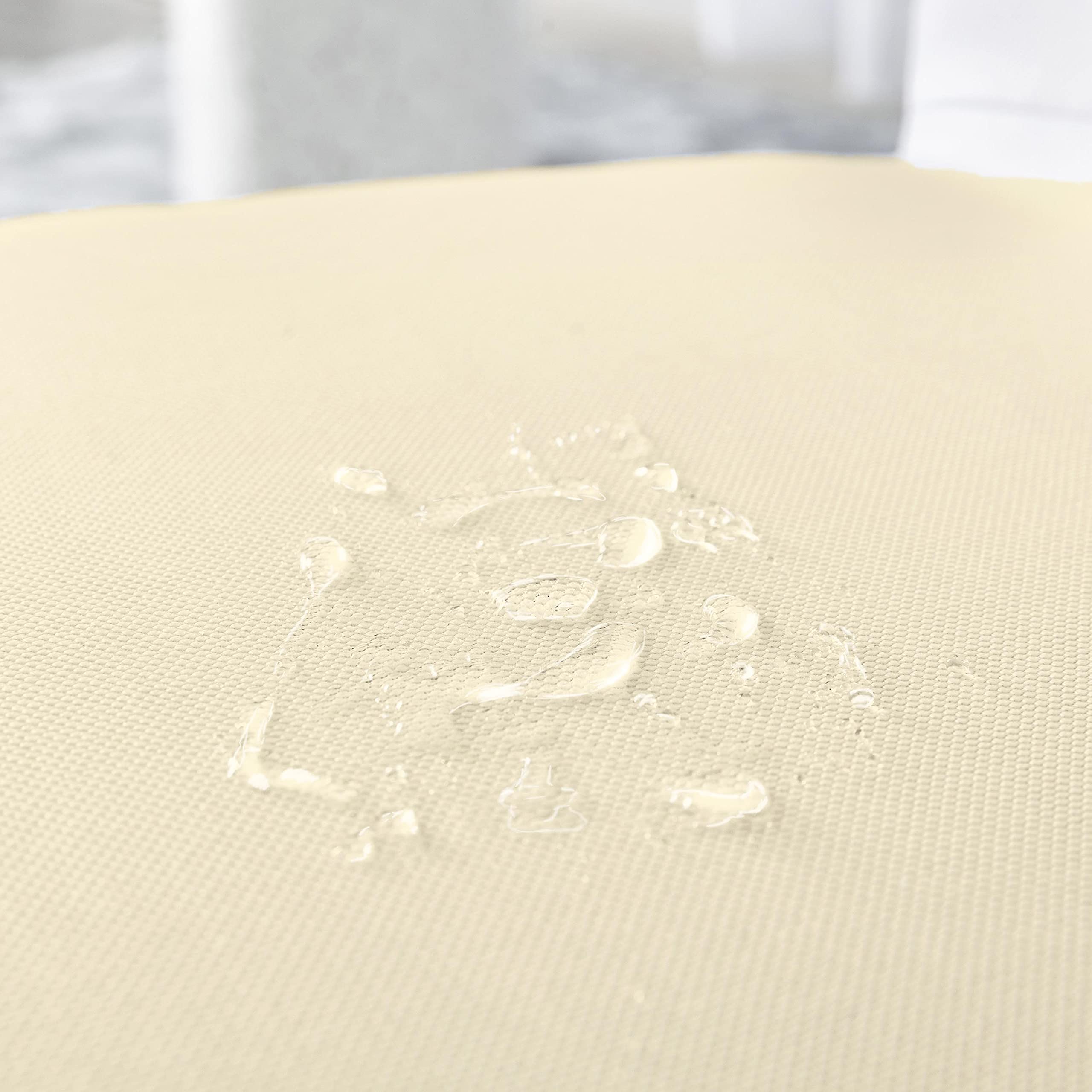 Coprisedie con Schienale 6 Pezzi Elasticizzati, Impermeabili, Misura Universale, Coprisedia Soggiorno Cucina Moderna Lavabile Estraibile - Beige