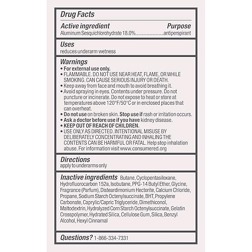 Miniatura 9 de Degree Spray seco para protección contra el sudor y el olor de 96 horas Fresh Cotton 5X protección 3.8oz