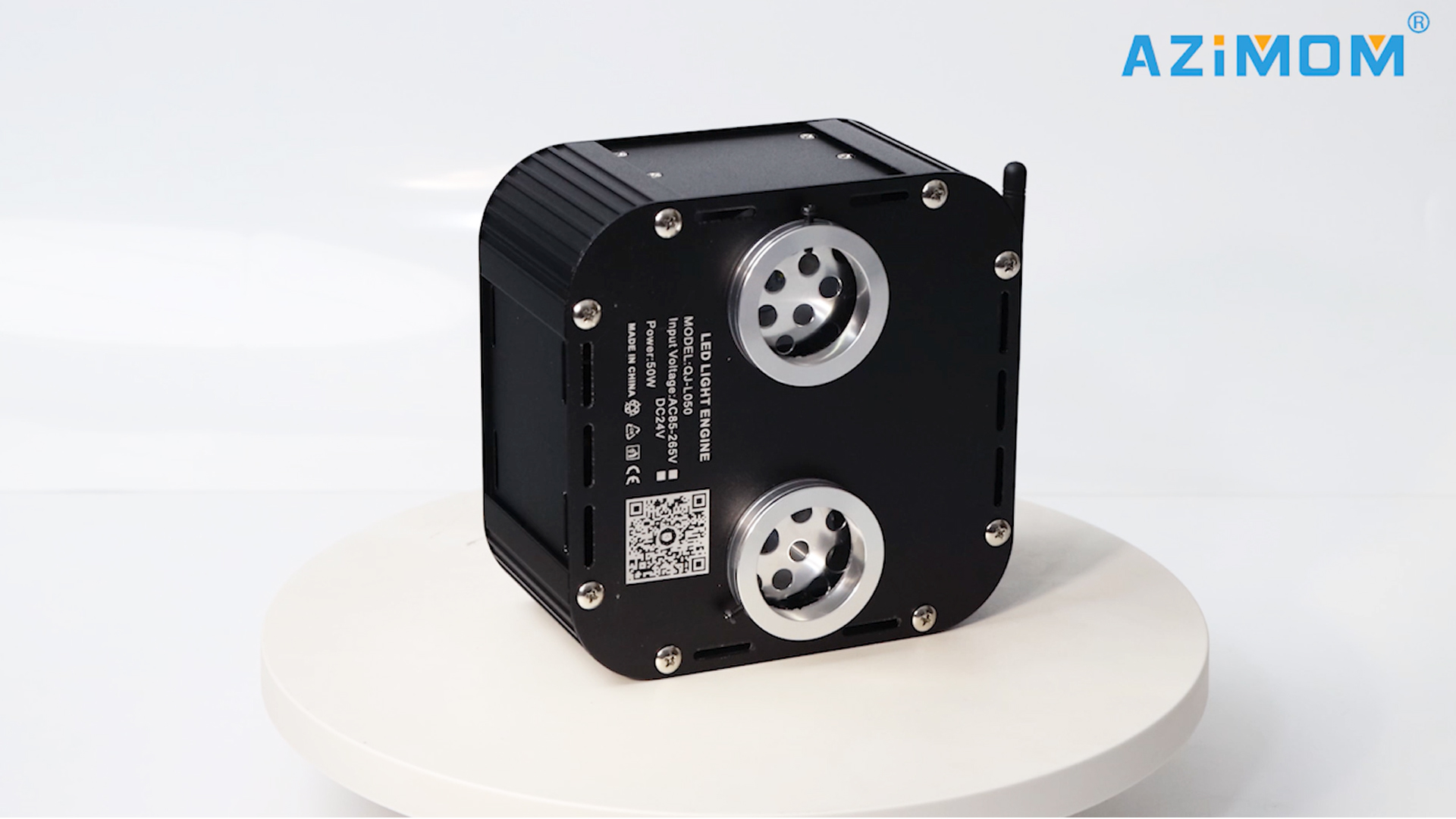 Image of AZIMOM Dual Color High Brightness 50W Twinkle Fiber Optic Light Source RGBW Light Box Engine Diver Music Sensor Mode Bluetooth /RF Control for Home Star Ceiling Light Effect Decor
