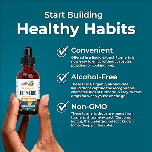 Miniatura 5 de MaryRuths - Gotas líquidas de curcumina de cúrcuma  Sin azúcar  USDA orgánico  Suplemento de cúrcuma orgánica  Suplemento de apoyo para las