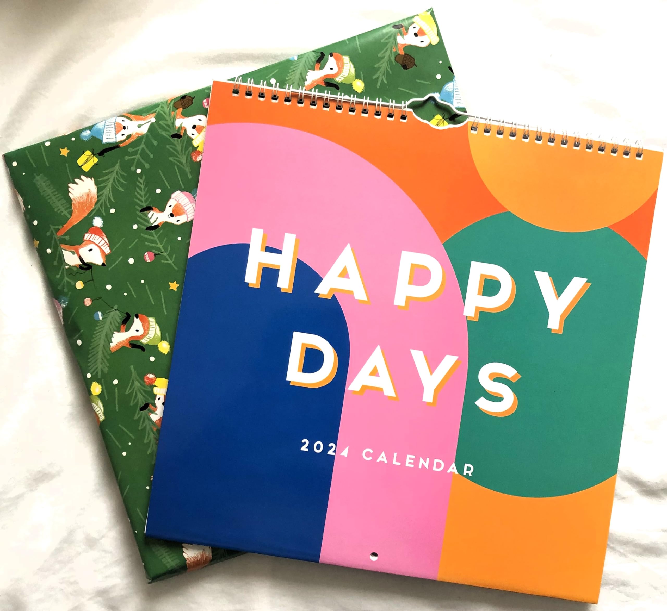 2024 COLOURFUL QUOTES/HAPPY DAYS Calendar, this will make a great xmas gift & THIS ITEM COMES ALREADY PROFESSIONALLY GIFT WRAPPED