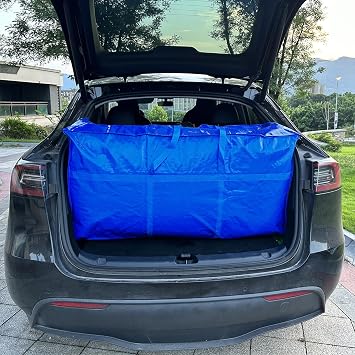 66 Gallon Extra Large Storage Bags, Huge Moving Bags Heavy Duty with Zipper and Stronger Handles, Big Foldable Duffle Bag for Travel, Storage Totes Moving Boxes for College, Christmas Tree,Blue,2 Pack