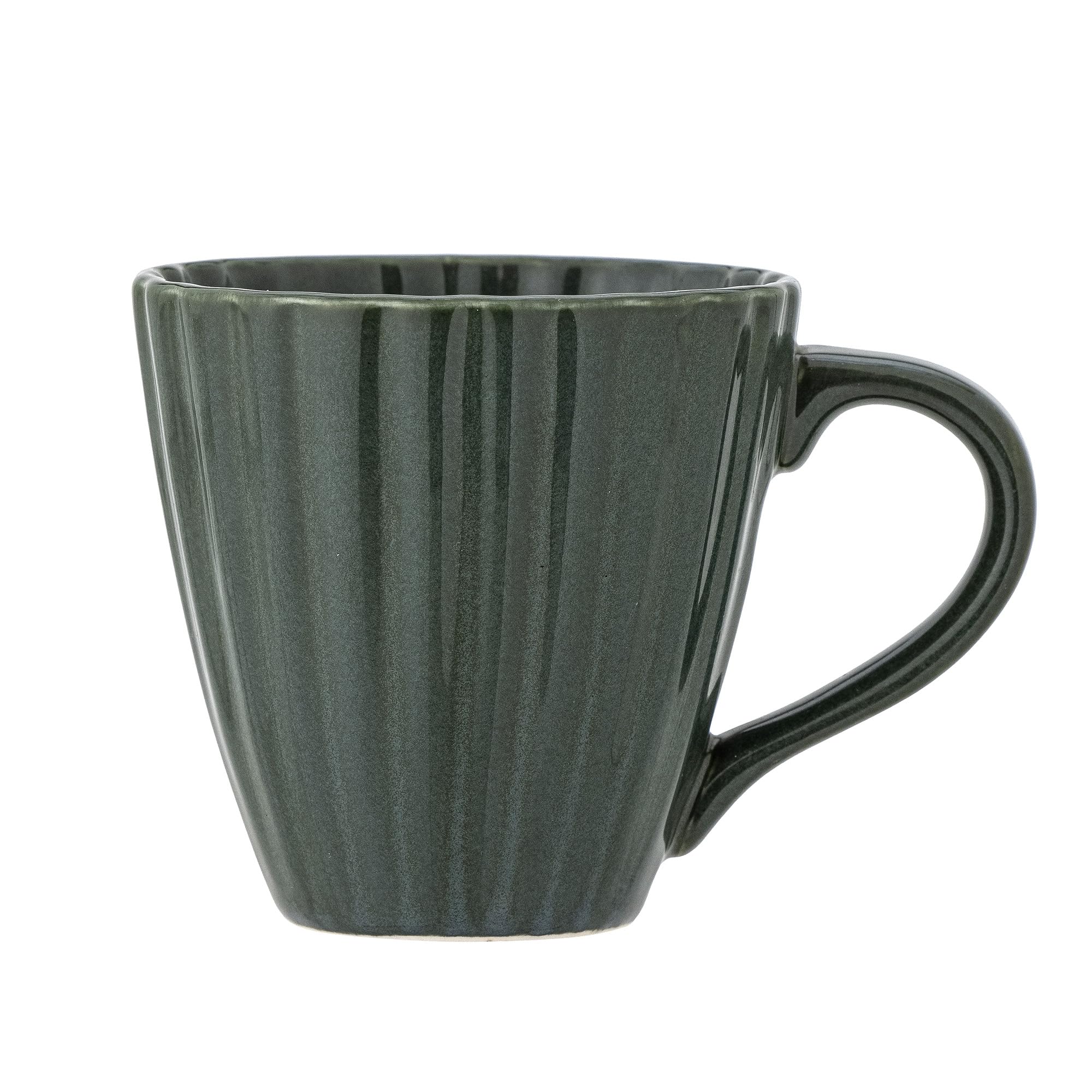 Bloomingville Latina Mug, Stoneware, Diameter 8.5 x Height 8.5 cm, 220 ml (Dark Green)