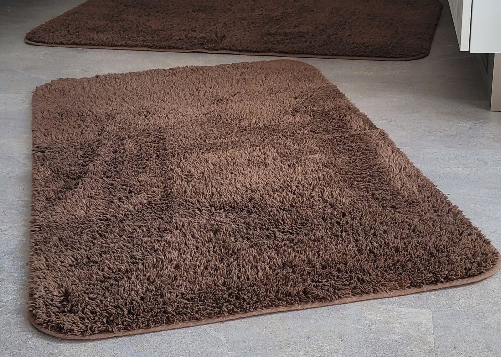 Spirella California Brown Textile Rug 40 x 60 cm 1213928OF, White, 40 x 60 cm