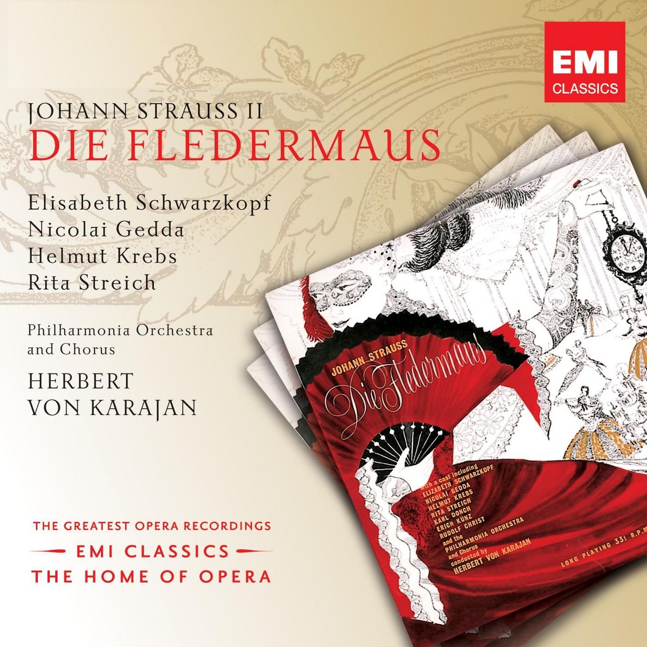Herbert von Karajan/Nicolai Gedda/Elisabeth Schwarzkopf/Rita Streich/Luise Martini/Helmut Krebs/Karl Dönch/Erich Kunz/Rudolf Christ/Erich Majkut/Franz Böheim/Philharmonia Chorus/Philharmonia Orchestra