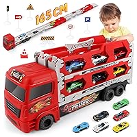 Aoskie Transporter Truck Macchinine Giocattoli per Ragazzi 3 4 5 6 Anni
