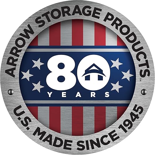 Miniatura 6 de Arrow Elite - Cobertizo de almacenamiento de acero con cerradura para exteriores de 8 x 4 pies con techo reprimido, color antracita