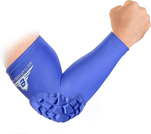 Miniatura 3 de Bucwild Sports Fundas acolchadas para codo de baloncesto, fútbol, voleibol, tamaño juvenil y adulto (1 par)