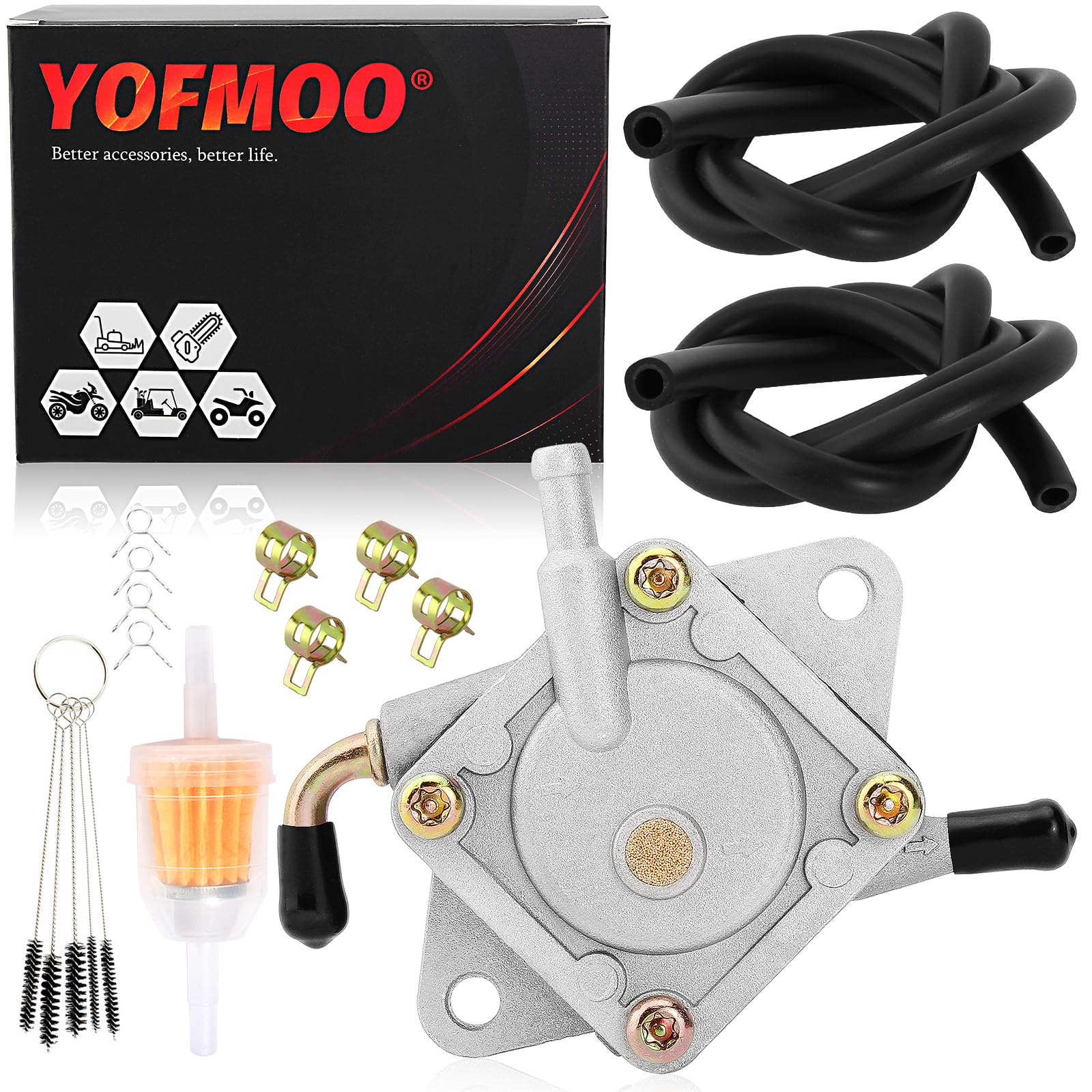 Kraftstoffpumpe für 290FE 350FE Golf Cart Club Car DS Precedent Kawasaki FE290 FE350 Motor 1014523 1014524 Yamaha G8 G11 G14 G16 G20 G22 JN6-F4410-00 JF2-24410-20 GF1 6A G22A Gaspumpe