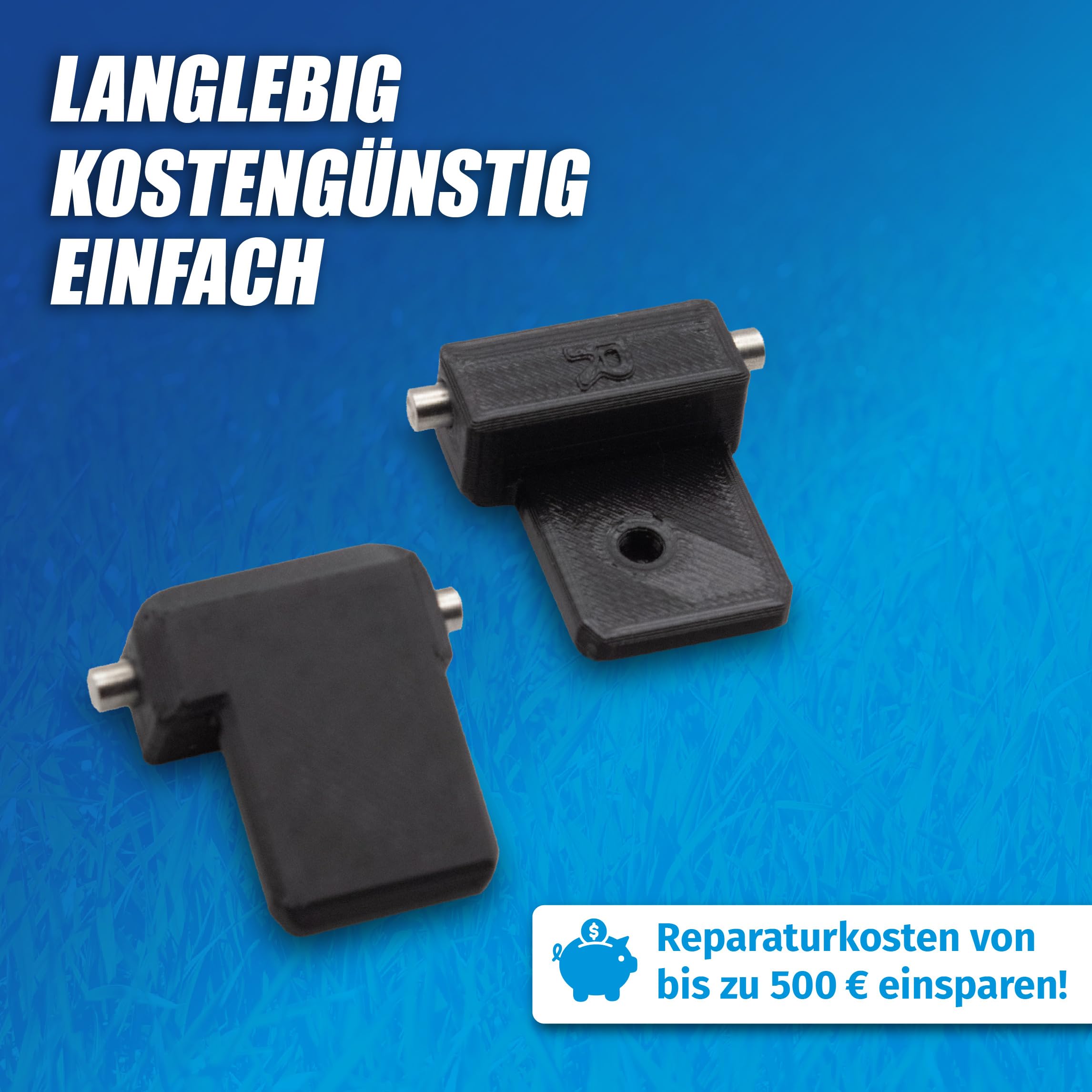 MaJoCompTec® CAMPERPART Przegub zastępczy, kompatybilny z prowadnicą teleskopową Remis, część zamienna do przyczepy kempingowej, zaciemnienie do Ducato Transit Sprinter Master (głowica przegubowa