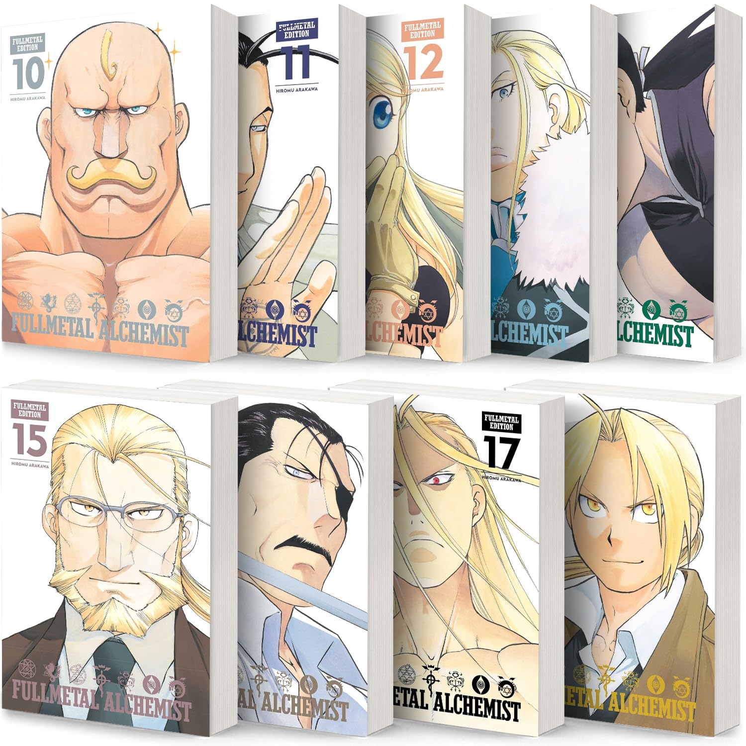 Fullmetal Alchemist: Fullmetal Edition Manga 9-book Set Vol. 10-18