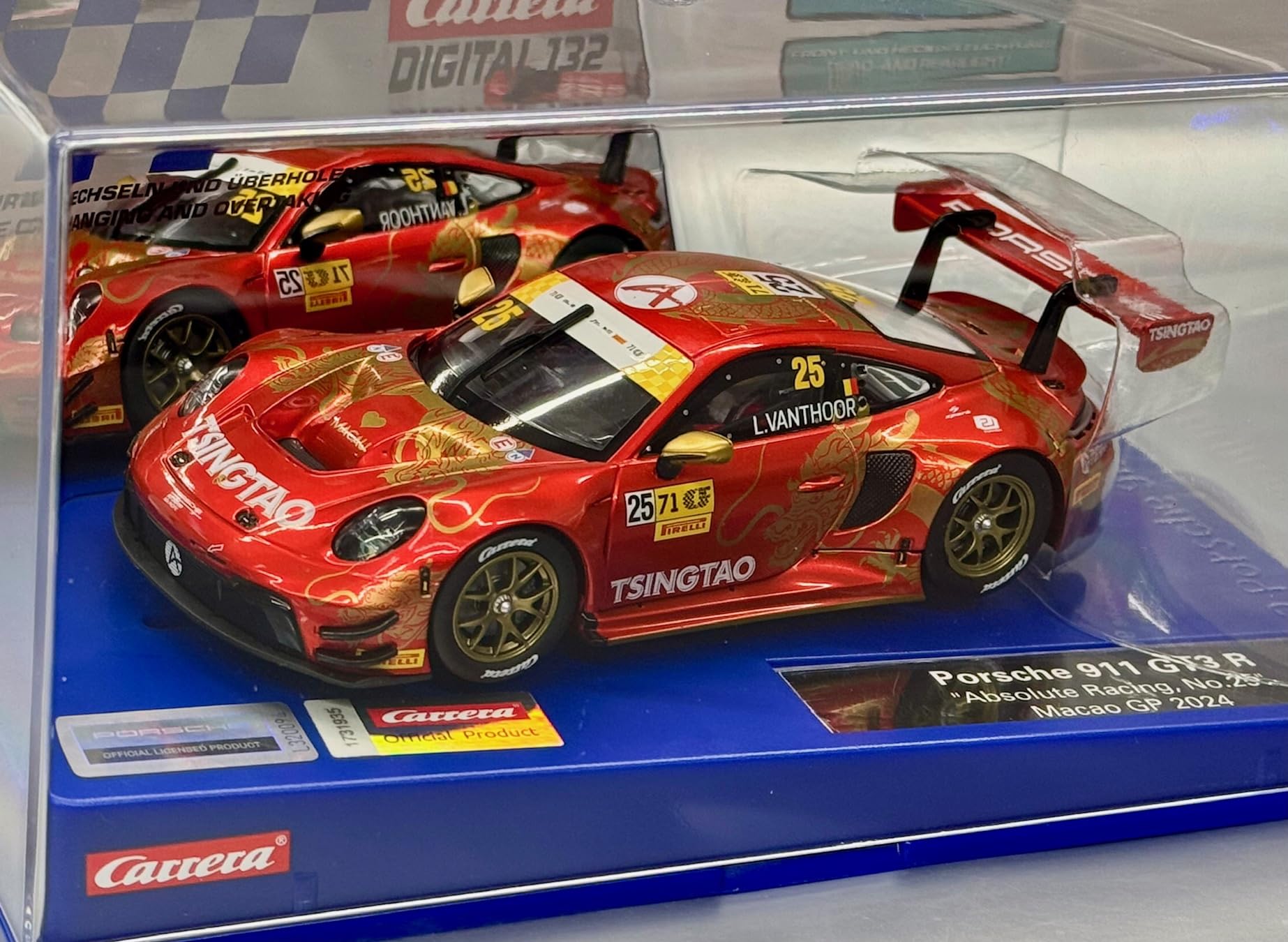 Carrera Digital 132 20032065 Porsche 911 GT3 R Wright Motorsports No120 Sebring 2024 1:32 Scale Slot Car With Working Front - Image 2