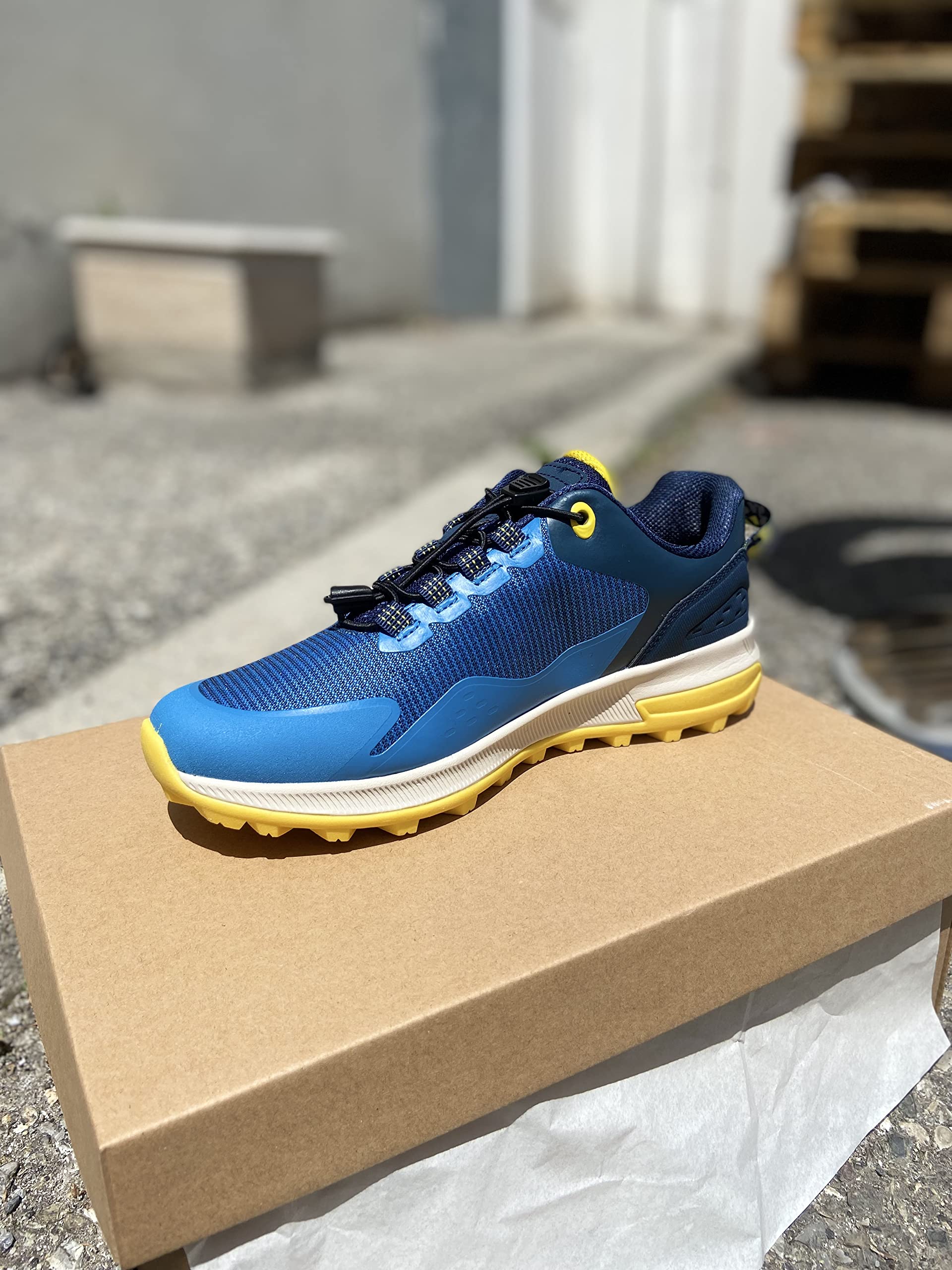 KGS Buty turystyczne/alpinizm mieszane H/F - Wodoodporne trampki antypoślizgowe - Komfort i trwałość - Niebieski, Niebieski, 44 EU