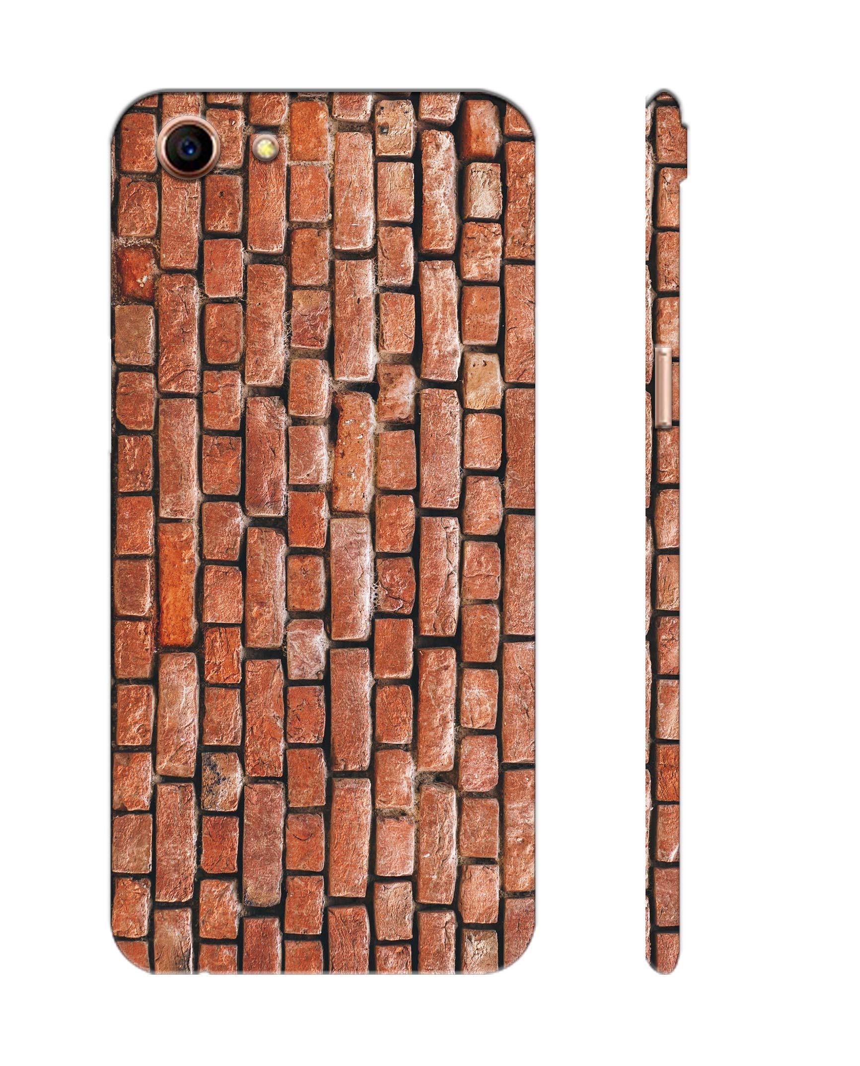 PICWIK® Designer Printed Back Cover/Hard Case for Oppo A83 (Brick Wall Design/Pattern) - J474