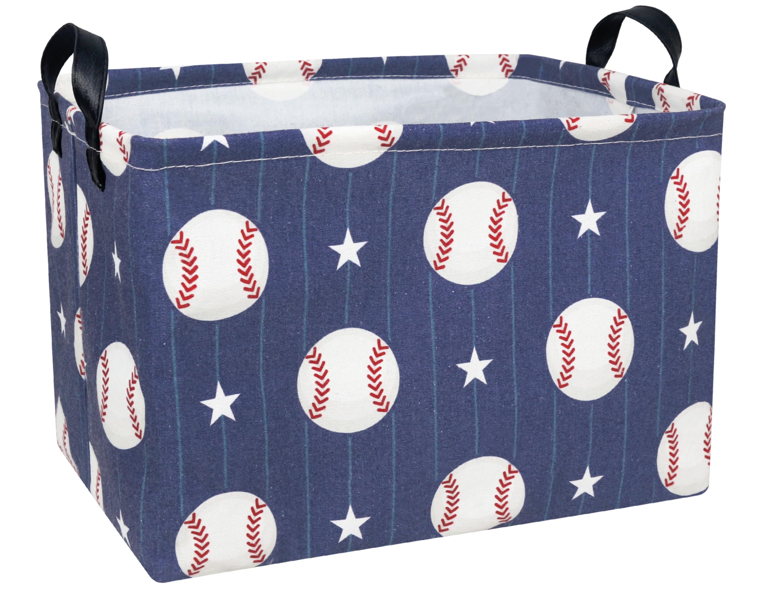 BOOHIT Large Baseball Easter Baskets for Kids Personalized Baby Easter Basket blueTeen Boy Spring Decor (Pentagram Baseball)