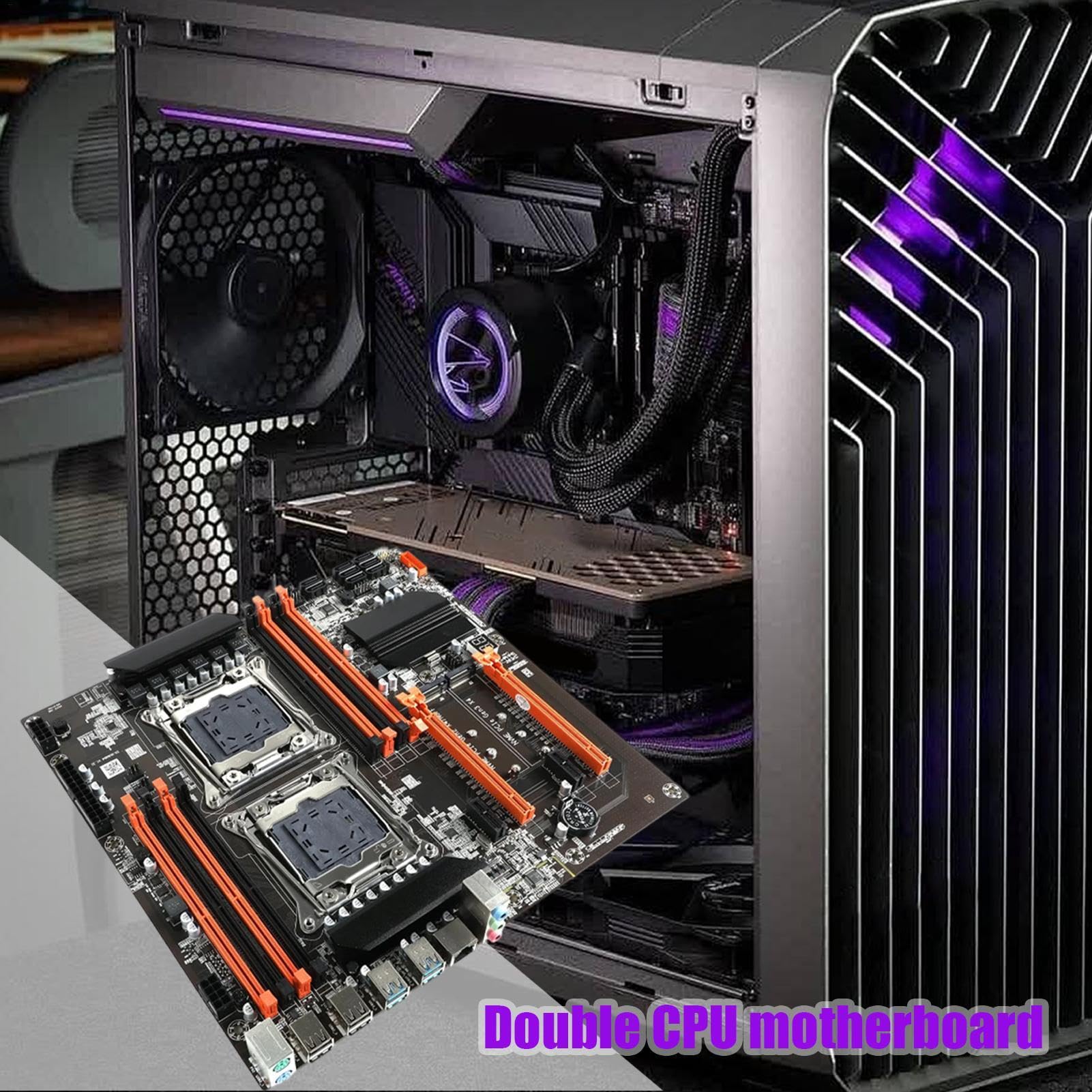 Placa Base PC X99 - Placa Base CPU Doble Canal DDR4 256, Placa Base de computadora de Alta Velocidad USB 3.0 | Potente Uso de Escritorio de la Placa Base para Estaciones de Trabajo de Juegos y GA | computadora de Alta Velocidad USB 3.0 | Potente de Escrit