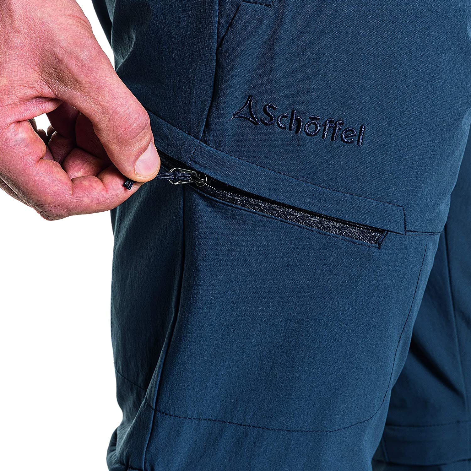 Schöffel Pants Koper1 Zip Off - Elastyczne spodnie męskie z funkcją Zip-Off, szybkoschnące i chłodzące spodnie trekkingowe z 4-kierunkowego stretchu Mężczyźni