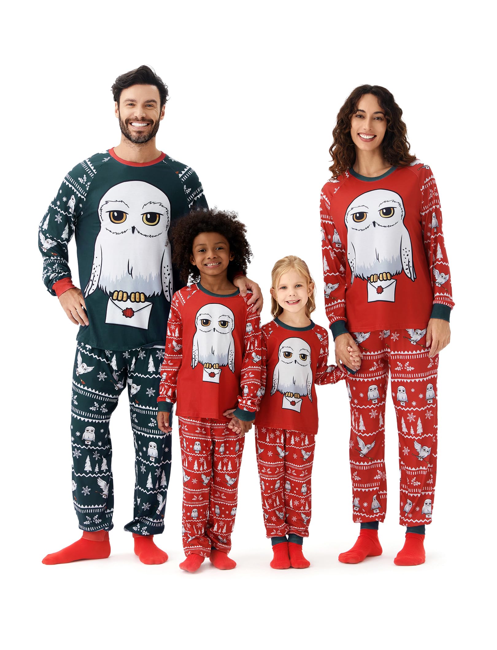Harry Potter Family Christmas Matching Pajamas Sets Xmas Pjs Top and Pant Set for Kids Couples