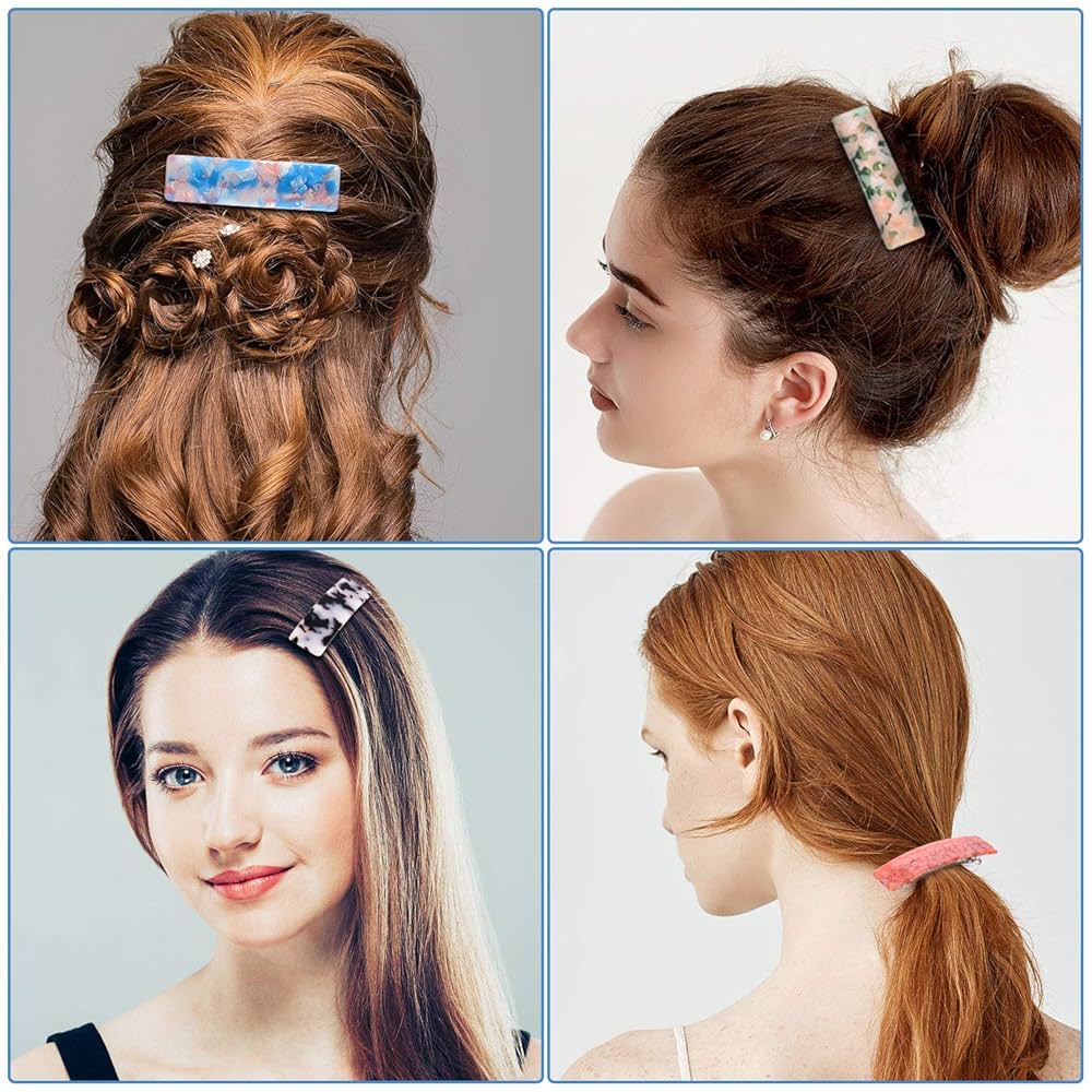 Amazon.com : WILLBOND 8 Pieces Tortoise Shell Hair Barrettes Amazon.com : WILLBOND 8 Pieces Tortoise Shell Hair Barrettes