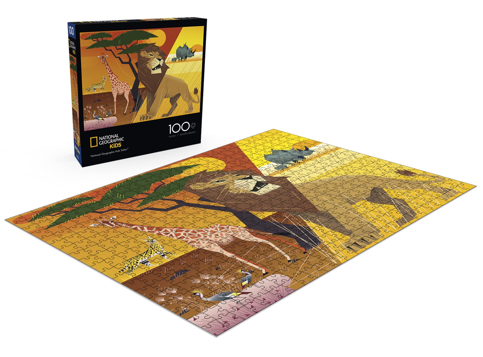 金時　National Geographic サイドウォール4枚 Amazon.com: Buffalo Games - NAT Geo - NAT Geo Kids Safari - 100