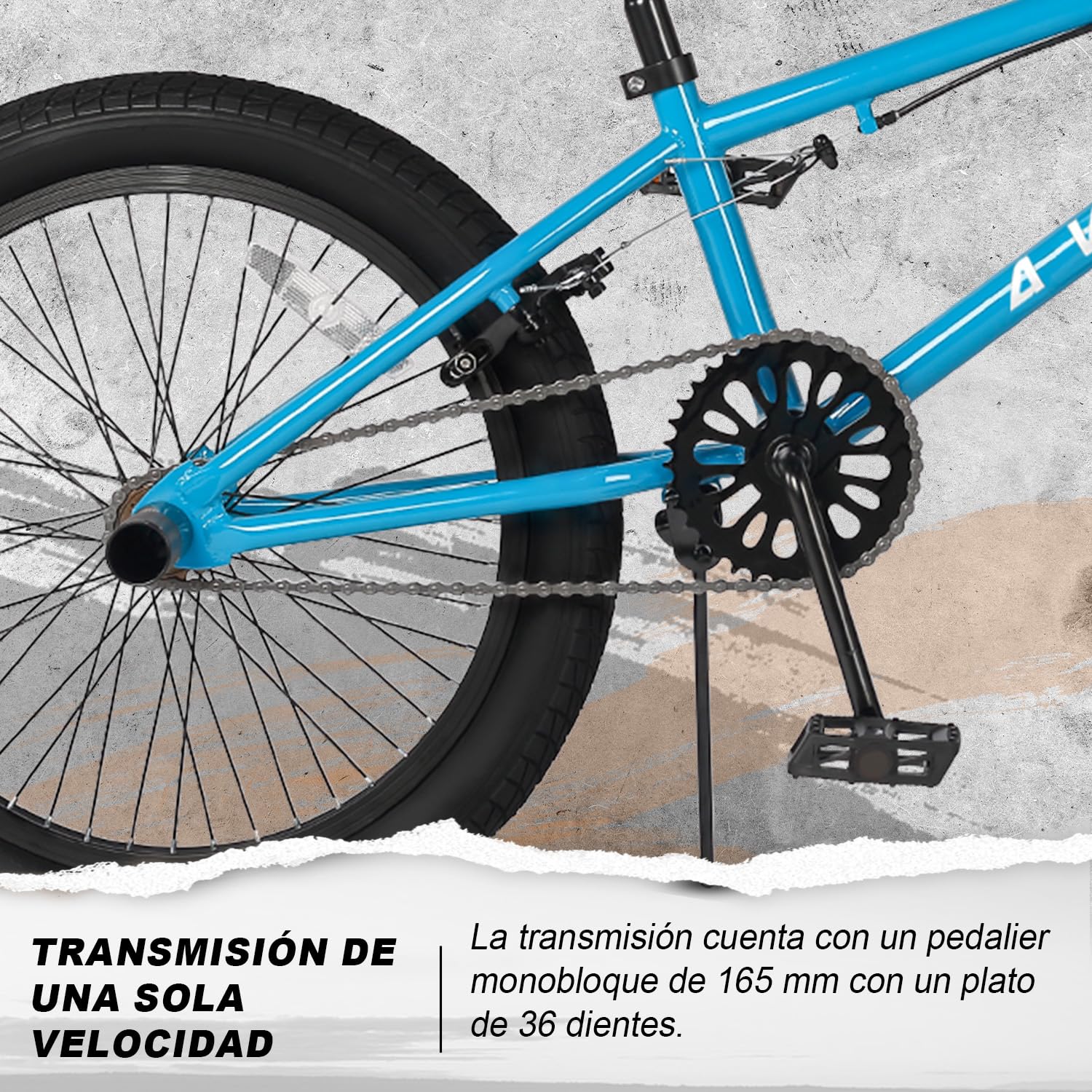 AVASTA Bicicleta BMX Estilo Libre para niños de 20 Pulgadas, para niños de 6 7 8 9 10 11 12 13 14 años, niñas, Adolescentes Principiantes con 4 Clavijas y giroscopio de 360 ​​Grados, Azul