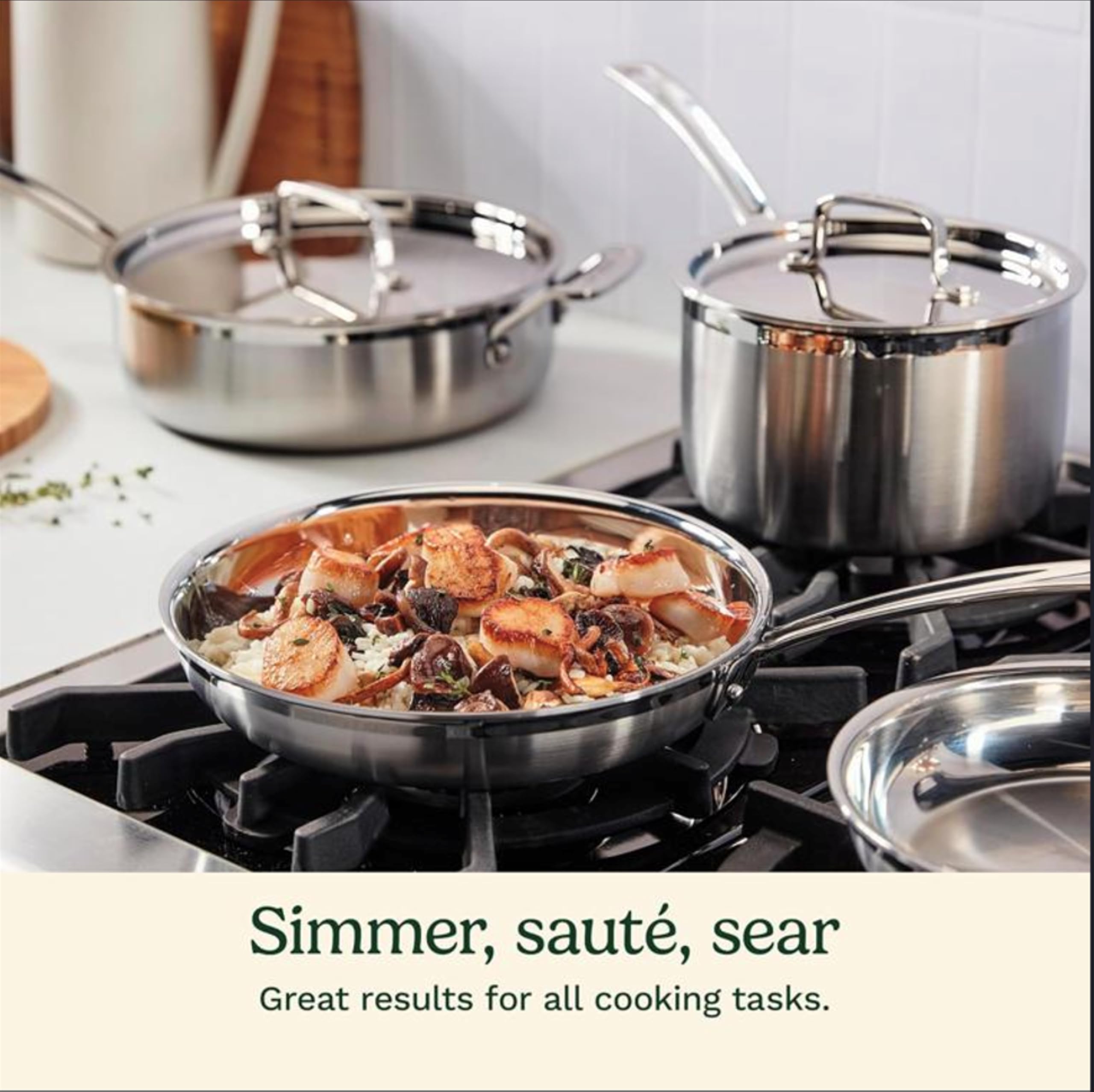 Cuisinart 12-Piece Stainless Steel Cookware Set -3 Cuisinart 12-Piece Stainless Steel Cookware Set -3