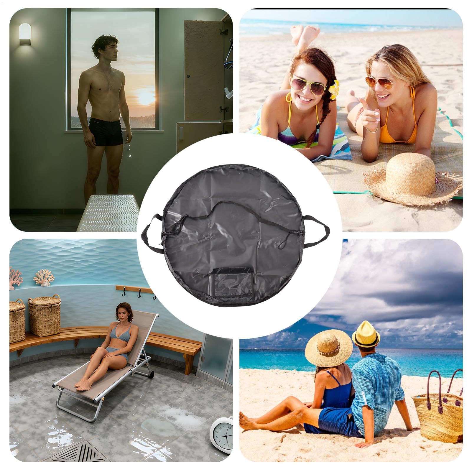 Surfmatte zum Umziehen | Wickeltasche mit waschbarer Oberfläche - Faltbare Wickelmatte zum Surfen | Für Tauchbrett Kitesurf Pool Reise Küste