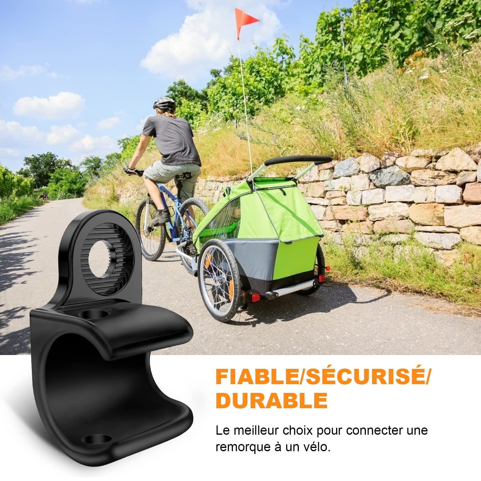Embrayage de remorque Thule Attelage d'essieu vélo Noir