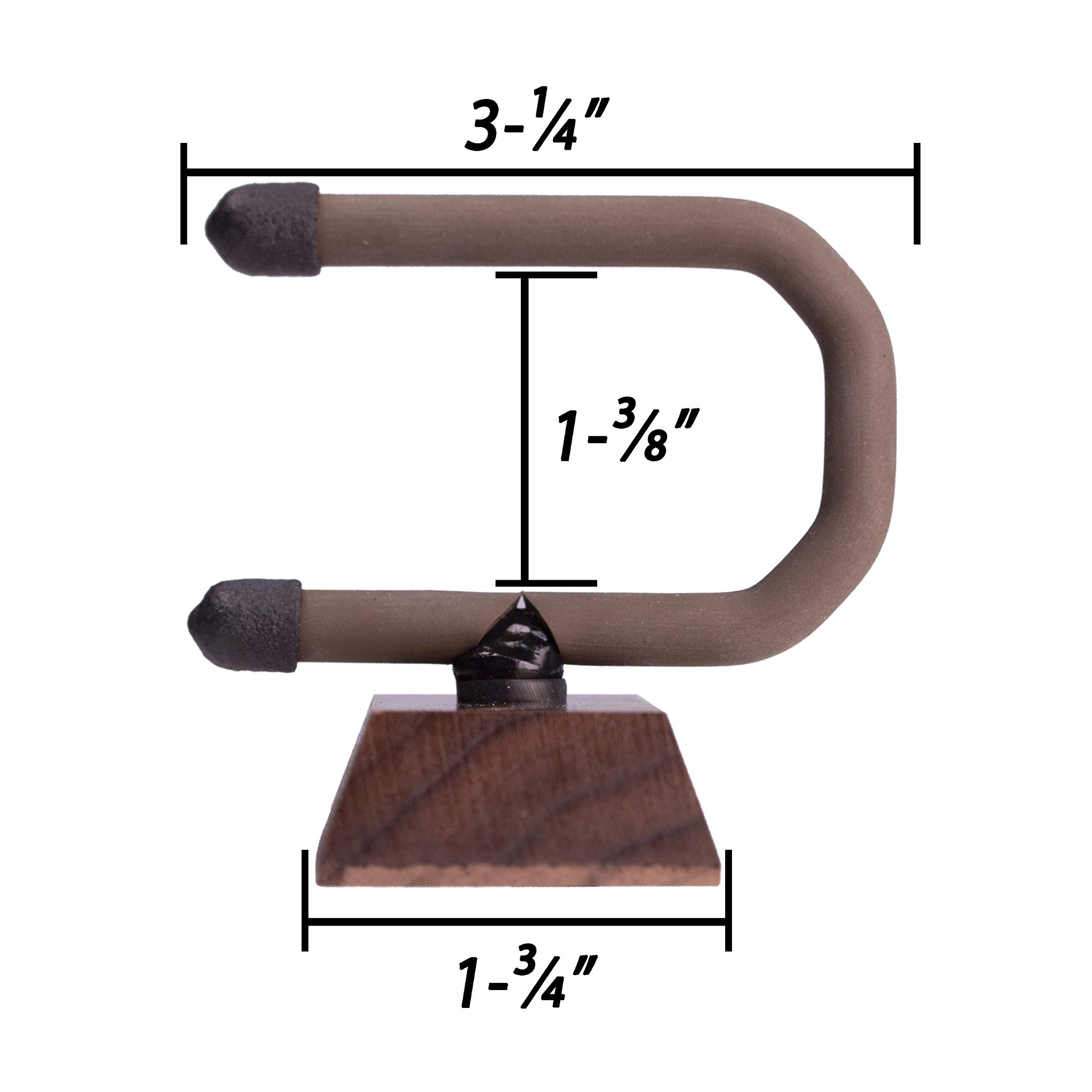 Dulcimer Hanger Wall Mount Hook by String Swing - Black Wanut CC01D-BW - Image 2