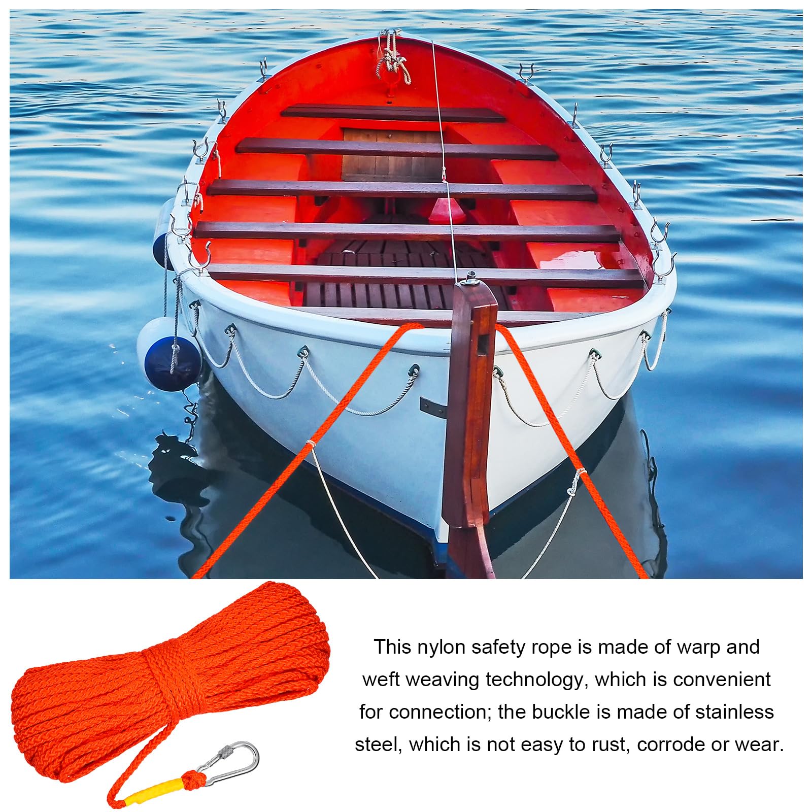 Snapklik.com : Shappy Floating Rope Life Ring Rope Lifesaving Dock ...