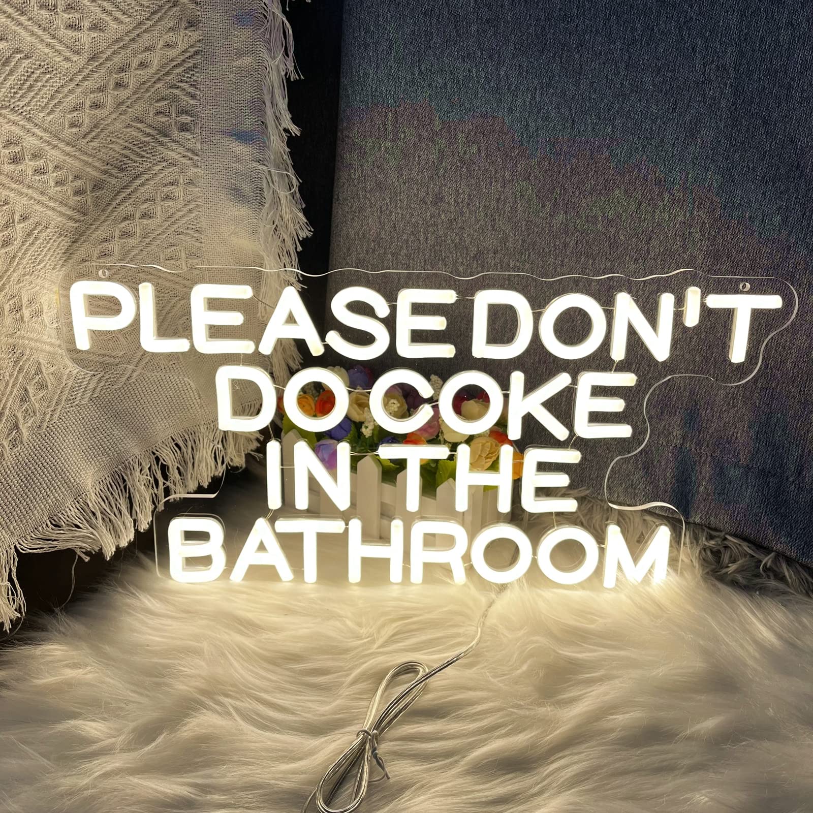 Neon Sign Decor,Dimmable Neon Light For Wall Bedroom Decor,Hanging LED Neon Lights for Bar Pub Club Home Decor,Warmwhite